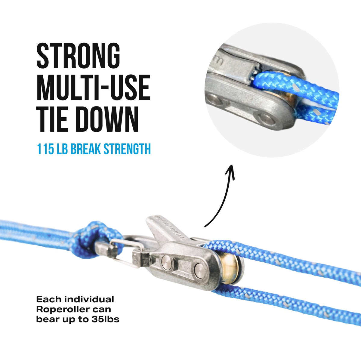 Original Rope Tensioner with Reflective Cord & Case