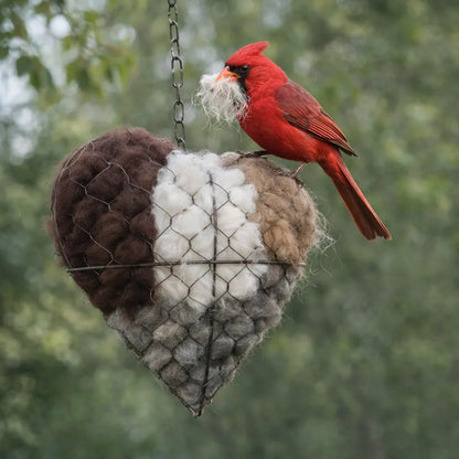 🔥LAST DAY 60% OFF - ☁ Handmade Alpaca Fiber Bird Nesting Heart 🏡 Buy 2 Free Shipping 💕