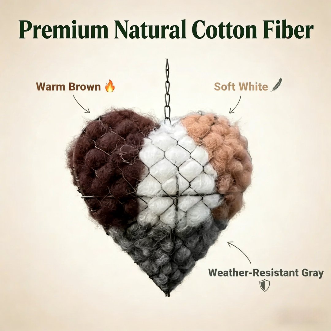 🔥LAST DAY 60% OFF - ☁ Handmade Alpaca Fiber Bird Nesting Heart 🏡 Buy 2 Free Shipping 💕