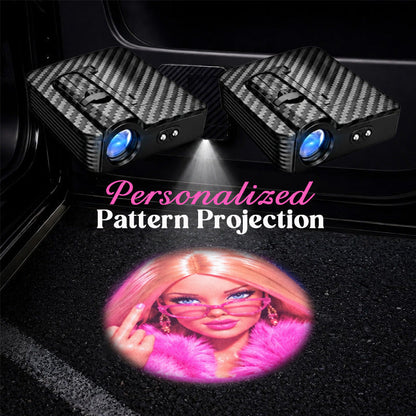 Pink Aesthetic Car Door Welcome Projector Light
