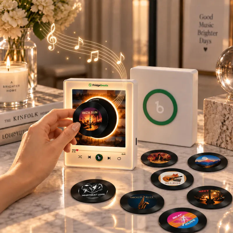 🎅BUY 2 SAVE 30% - FREE SHIPPING💽Rotating Vinyl Record Fridge Magnet