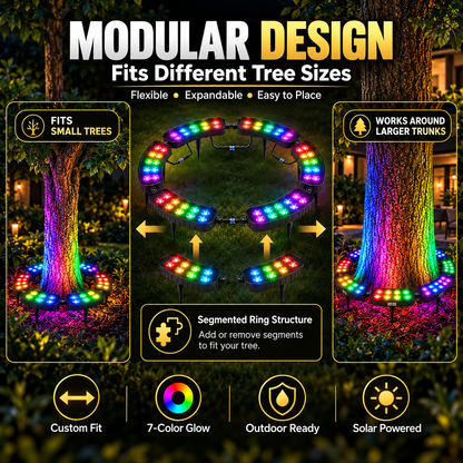 ✨45% OFF✨ One Tree. Endless Colors. – Solar RGB Landscape Ring Light