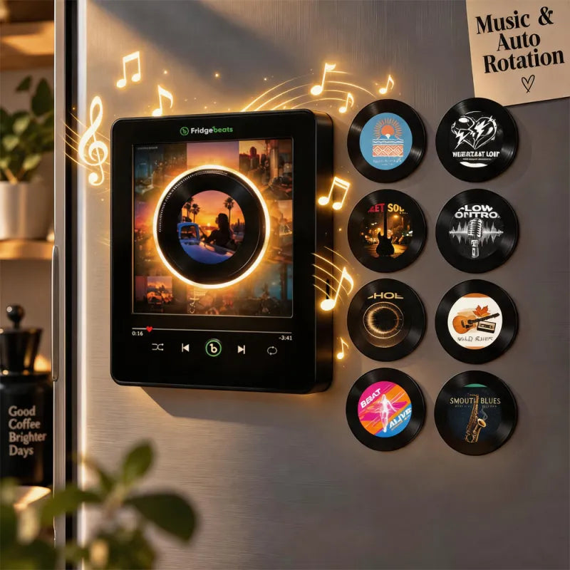 🎅BUY 2 SAVE 30% - FREE SHIPPING💽Rotating Vinyl Record Fridge Magnet