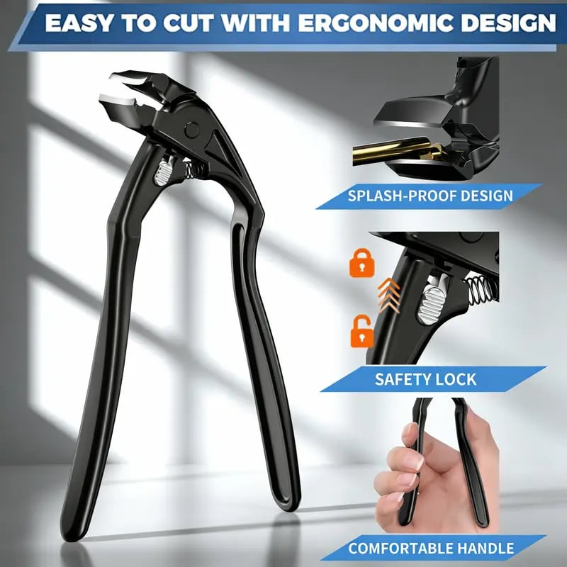 ✂️🖤 No More Painful Bending! 90° Angled Ergonomic Nail Clipper — Perfect for Seniors & Stiff Joints (49% OFF Today)