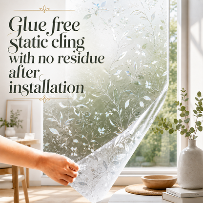 Static Cling Window Privacy Film UV Blocking Mirror Tint | 19.69 in × 39.37 in (50 cm × 100 cm)