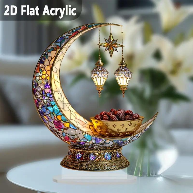 ⏰Limited Supply in the USA — 🌙Islamic Elegant Crescent Moon & Lantern Desktop Ornament