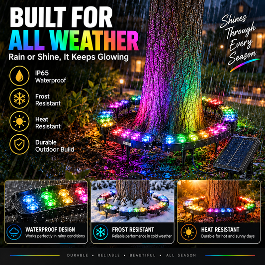 ✨45% OFF✨ One Tree. Endless Colors. – Solar RGB Landscape Ring Light