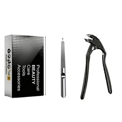 ✂️🖤 No More Painful Bending! 90° Angled Ergonomic Nail Clipper — Perfect for Seniors & Stiff Joints (49% OFF Today)