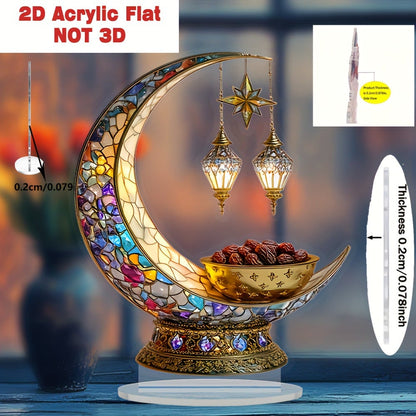 ⏰Limited Supply in the USA — 🌙Islamic Elegant Crescent Moon & Lantern Desktop Ornament