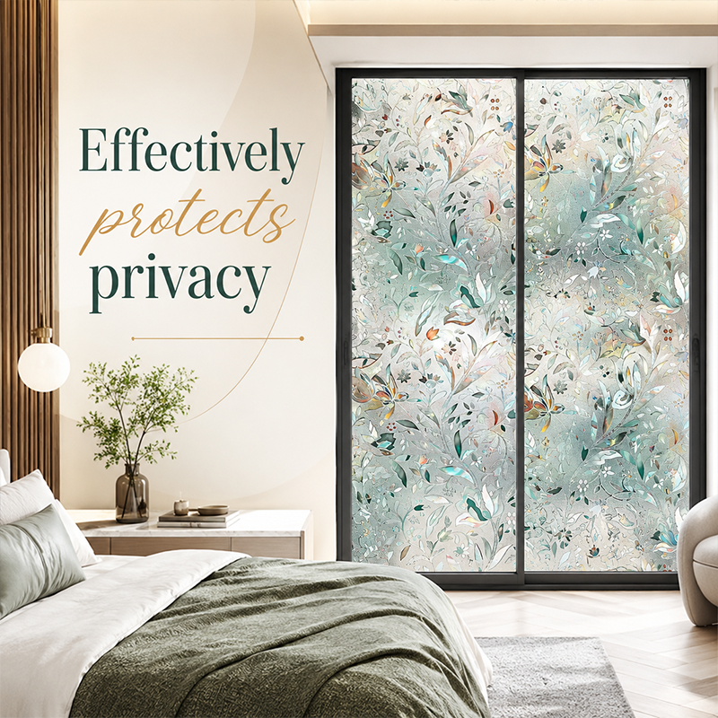 Static Cling Window Privacy Film UV Blocking Mirror Tint | 19.69 in × 39.37 in (50 cm × 100 cm)