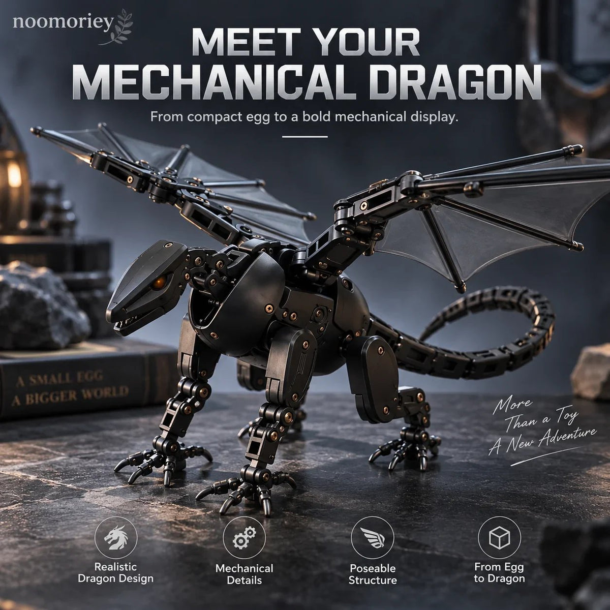 🥚🐉 DragonMorph – Egg to Dragon Transforming Mechanical Toy