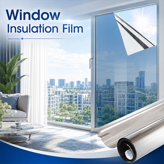Static Cling Window Privacy Film UV Blocking Mirror Tint | 19.69 in × 39.37 in (50 cm × 100 cm)