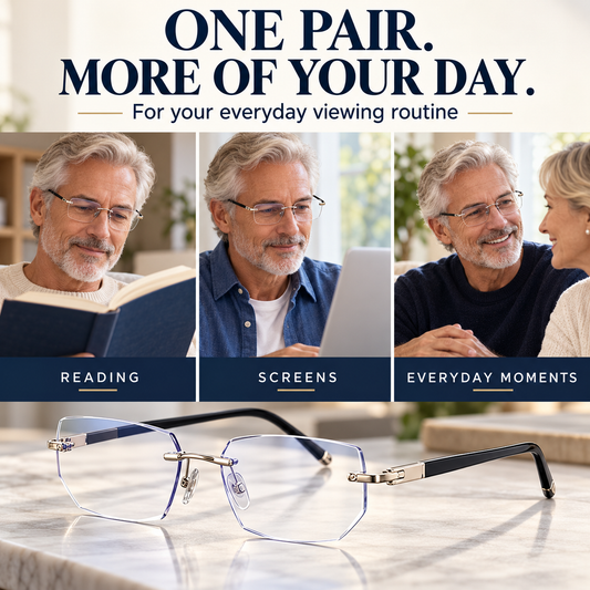 Smart Auto-Focus Reading Glasses | Crystal Clear Vision for Seniors 👓❤️